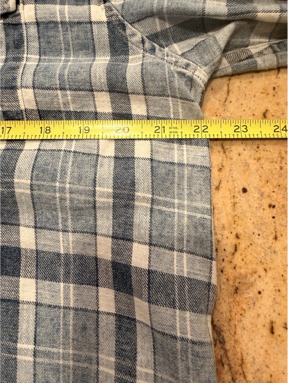Indian Motorcycle Flannel Shirt Mens Large Pearl Snap Lightweight Blue Plaid - Picture 8 of 11